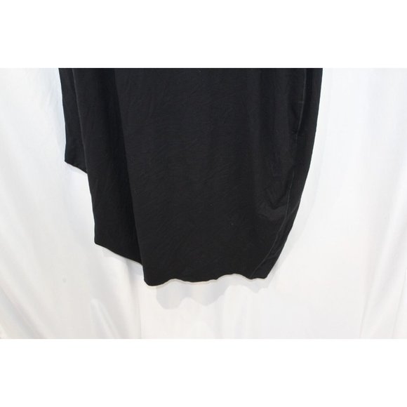 OSKA Black Short Sleeve Stretch Lagenlook Midi‎ Dress 1 US 6/8 - Picture 4 of 7